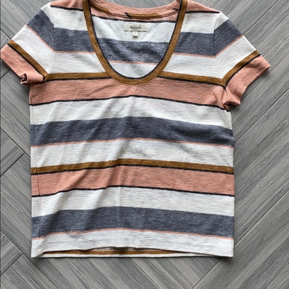 Madewell short sleeve striped Tee